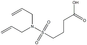 4-[bis(prop-2-en-1-yl)sulfamoyl]butanoic acid Struktur