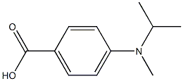 4-[methyl(propan-2-yl)amino]benzoic acid Struktur