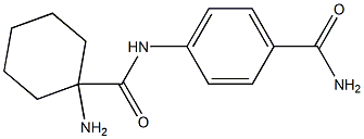 4-{[(1-aminocyclohexyl)carbonyl]amino}benzamide Struktur