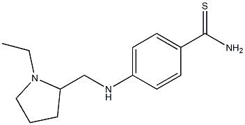 4-{[(1-ethylpyrrolidin-2-yl)methyl]amino}benzene-1-carbothioamide Struktur