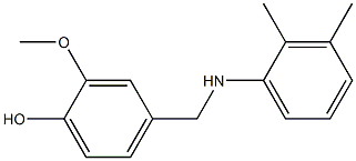 4-{[(2,3-dimethylphenyl)amino]methyl}-2-methoxyphenol Struktur