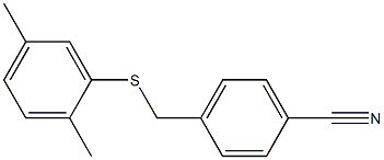 4-{[(2,5-dimethylphenyl)sulfanyl]methyl}benzonitrile Struktur