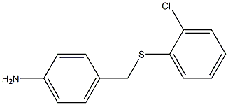 4-{[(2-chlorophenyl)sulfanyl]methyl}aniline Struktur