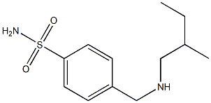 4-{[(2-methylbutyl)amino]methyl}benzene-1-sulfonamide Struktur