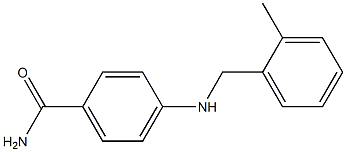 4-{[(2-methylphenyl)methyl]amino}benzamide Struktur