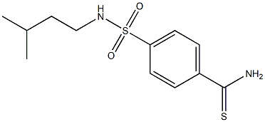 4-{[(3-methylbutyl)amino]sulfonyl}benzenecarbothioamide Struktur