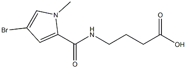 4-{[(4-bromo-1-methyl-1H-pyrrol-2-yl)carbonyl]amino}butanoic acid Struktur