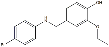 4-{[(4-bromophenyl)amino]methyl}-2-ethoxyphenol Struktur