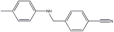 4-{[(4-methylphenyl)amino]methyl}benzonitrile Struktur