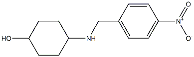 4-{[(4-nitrophenyl)methyl]amino}cyclohexan-1-ol Struktur