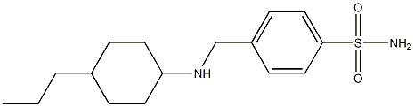 4-{[(4-propylcyclohexyl)amino]methyl}benzene-1-sulfonamide Struktur