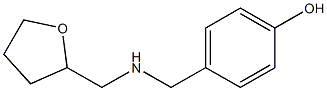 4-{[(oxolan-2-ylmethyl)amino]methyl}phenol Struktur