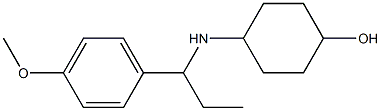 4-{[1-(4-methoxyphenyl)propyl]amino}cyclohexan-1-ol Struktur