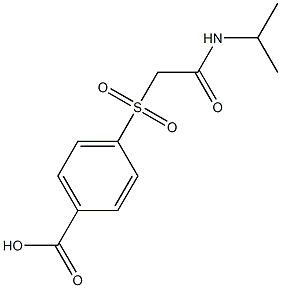 4-{[2-(isopropylamino)-2-oxoethyl]sulfonyl}benzoic acid Struktur