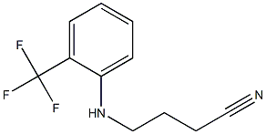 4-{[2-(trifluoromethyl)phenyl]amino}butanenitrile Struktur