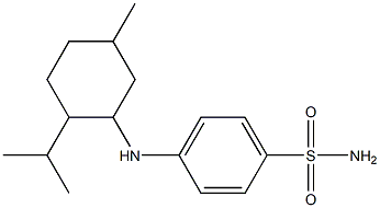 4-{[5-methyl-2-(propan-2-yl)cyclohexyl]amino}benzene-1-sulfonamide Struktur