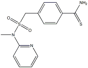 4-{[methyl(pyridin-2-yl)sulfamoyl]methyl}benzene-1-carbothioamide Struktur