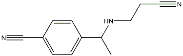 4-{1-[(2-cyanoethyl)amino]ethyl}benzonitrile Struktur