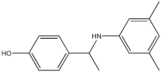 4-{1-[(3,5-dimethylphenyl)amino]ethyl}phenol Struktur