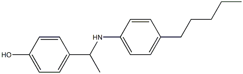 4-{1-[(4-pentylphenyl)amino]ethyl}phenol Struktur