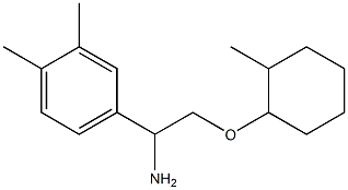 4-{1-amino-2-[(2-methylcyclohexyl)oxy]ethyl}-1,2-dimethylbenzene Struktur