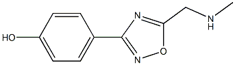 4-{5-[(methylamino)methyl]-1,2,4-oxadiazol-3-yl}phenol Struktur