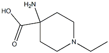 4-amino-1-ethylpiperidine-4-carboxylic acid Struktur