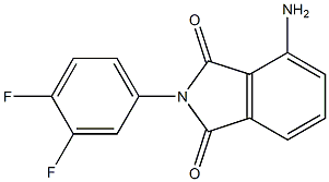 4-amino-2-(3,4-difluorophenyl)-2,3-dihydro-1H-isoindole-1,3-dione Struktur