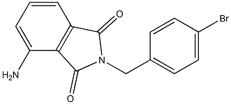 4-amino-2-[(4-bromophenyl)methyl]-2,3-dihydro-1H-isoindole-1,3-dione Struktur