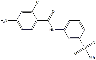 4-amino-2-chloro-N-(3-sulfamoylphenyl)benzamide Struktur