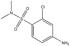 4-amino-2-chloro-N,N-dimethylbenzene-1-sulfonamide Struktur