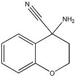 4-amino-3,4-dihydro-2H-1-benzopyran-4-carbonitrile Struktur