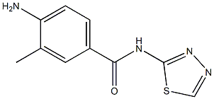 4-amino-3-methyl-N-(1,3,4-thiadiazol-2-yl)benzamide Struktur