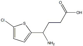 4-amino-4-(5-chlorothiophen-2-yl)butanoic acid Struktur