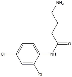 4-amino-N-(2,4-dichlorophenyl)butanamide Struktur