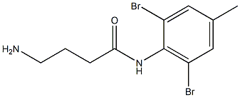 4-amino-N-(2,6-dibromo-4-methylphenyl)butanamide Struktur