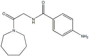 4-amino-N-(2-azepan-1-yl-2-oxoethyl)benzamide Struktur