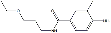 4-amino-N-(3-ethoxypropyl)-3-methylbenzamide Struktur