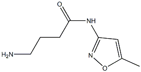 4-amino-N-(5-methylisoxazol-3-yl)butanamide Struktur