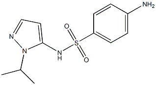 4-amino-N-[1-(propan-2-yl)-1H-pyrazol-5-yl]benzene-1-sulfonamide Struktur