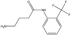 4-amino-N-[2-(trifluoromethyl)phenyl]butanamide Struktur