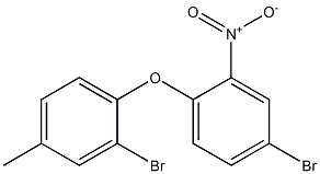 4-bromo-1-(2-bromo-4-methylphenoxy)-2-nitrobenzene Struktur