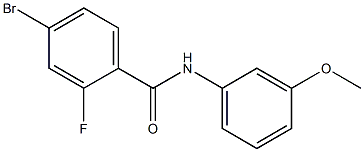 4-bromo-2-fluoro-N-(3-methoxyphenyl)benzamide Struktur