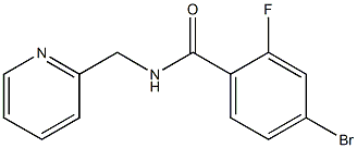 4-bromo-2-fluoro-N-(pyridin-2-ylmethyl)benzamide Struktur