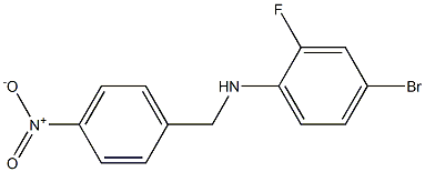 4-bromo-2-fluoro-N-[(4-nitrophenyl)methyl]aniline Struktur