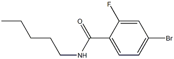 4-bromo-2-fluoro-N-pentylbenzamide Struktur