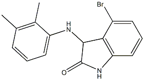 4-bromo-3-[(2,3-dimethylphenyl)amino]-2,3-dihydro-1H-indol-2-one Struktur