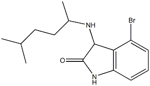 4-bromo-3-[(5-methylhexan-2-yl)amino]-2,3-dihydro-1H-indol-2-one Struktur