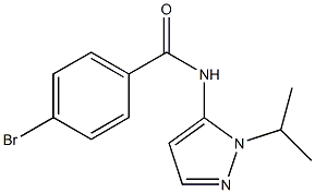 4-bromo-N-(1-isopropyl-1H-pyrazol-5-yl)benzamide Struktur