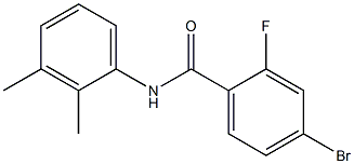 4-bromo-N-(2,3-dimethylphenyl)-2-fluorobenzamide Struktur